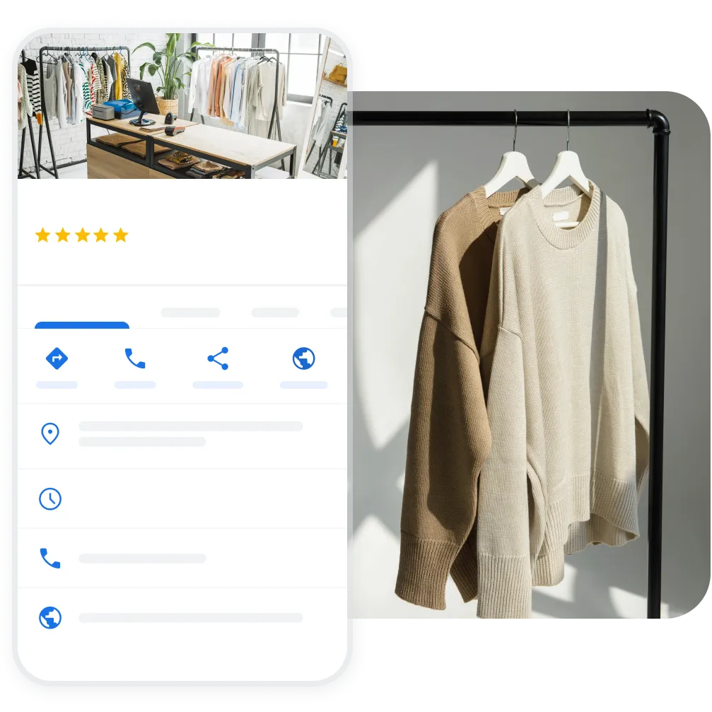 Perfil de loja no Google