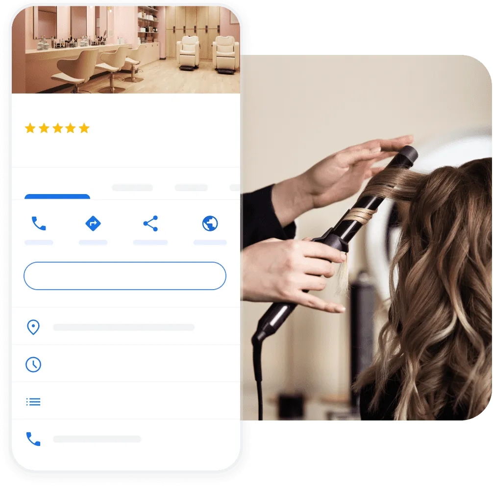 Perfil de restaurante no Google